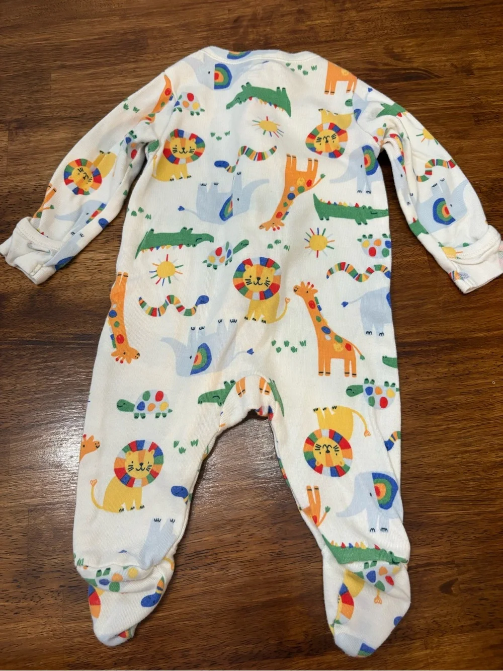Old Navy Colorful Safari Animal Footie Pajamas